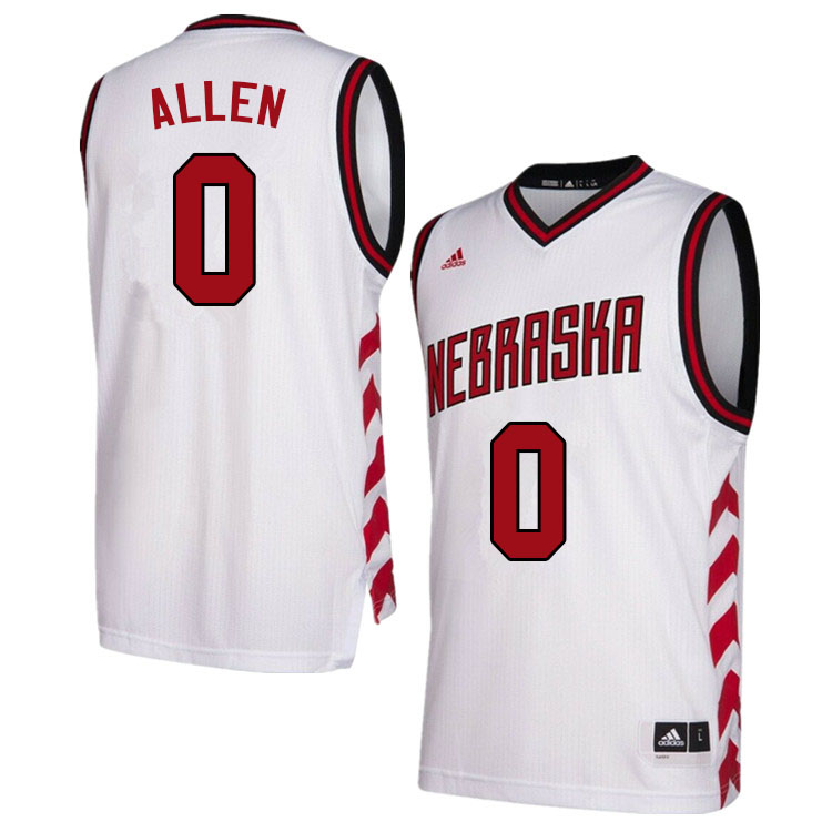Men #0 Teddy Allen Nebraska Cornhuskers College Basketball Jerseys Sale-Hardwood Classics